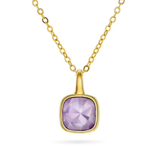 Sandra Lyng x Pan Jewelry - Halssmykke i forgylt sølv med Ametyst - RO