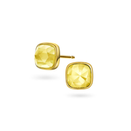Sandra Lyng x Pan Jewelry - Ørepynt i forgylt sølv med citrin - GLEDE