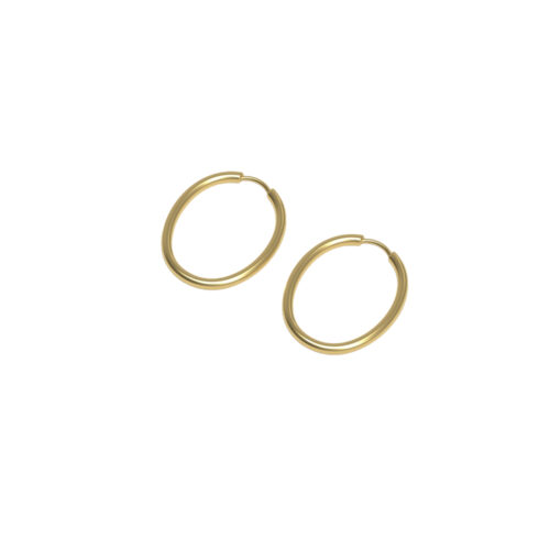 JOSEPHINE - Slim Hoop Large Plated