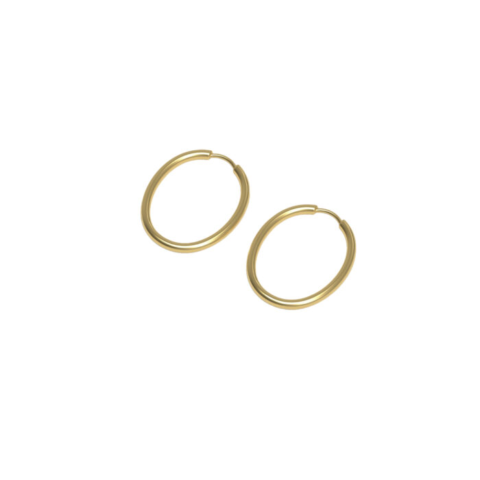 JOSEPHINE - Slim Hoop Large Plated