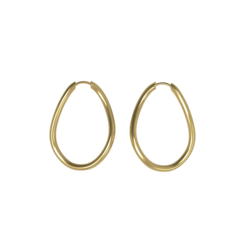JOSEPHINE - Thorn Hoop Oval Plated