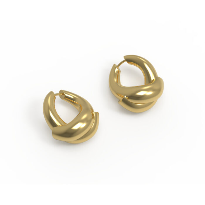 JOSEPHINE - Rose Hoop Large Plated - Bilde 2