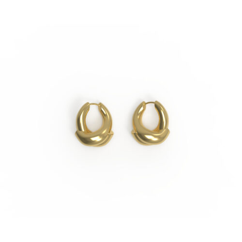 JOSEPHINE - Rose Hoop Small Plated