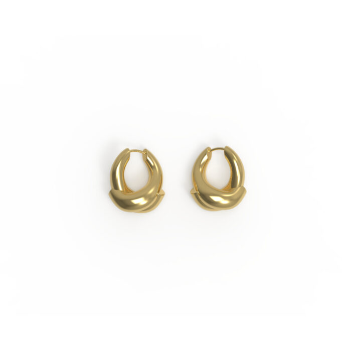 JOSEPHINE - Rose Hoop Small Plated