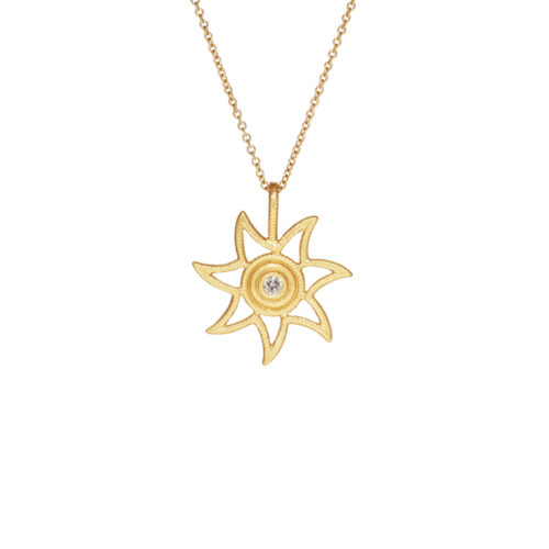 Dulong - Sol anheng med diamant - Stort