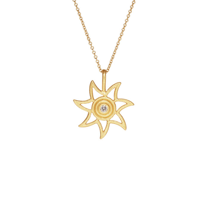 Dulong - Sol anheng med diamant - Stort