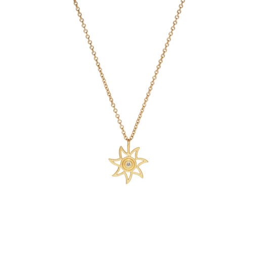Dulong - Sol anheng med diamant - Liten