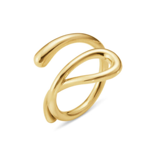 Georg Jensen - Mercy swirl ring i 18k gult gull
