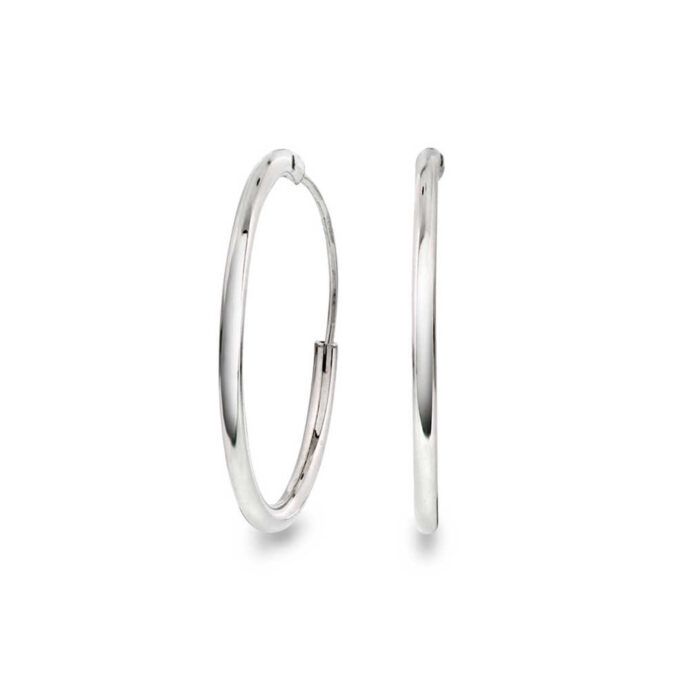 Pan Jewelry - Øreringer i sølv 20 mm