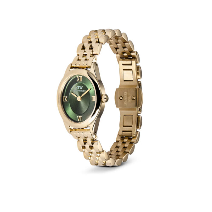 Daniel Wellington - Ophelia Oval Mini Gullfarget Stål / Grønn - 25,5 x 22mm - Bilde 2
