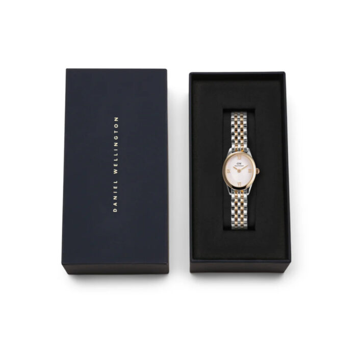 Daniel Wellington - Ophelia Oval Mini Tofarget Stål / Hvit - 25,5 x 22mm - Bilde 5