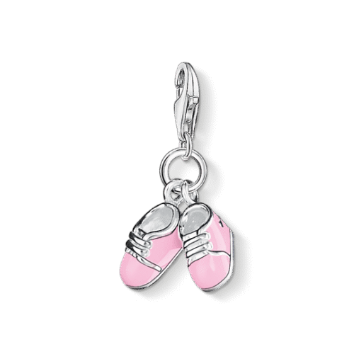 Thomas Sabo - Charm/anheng i sølv, rosa babysko