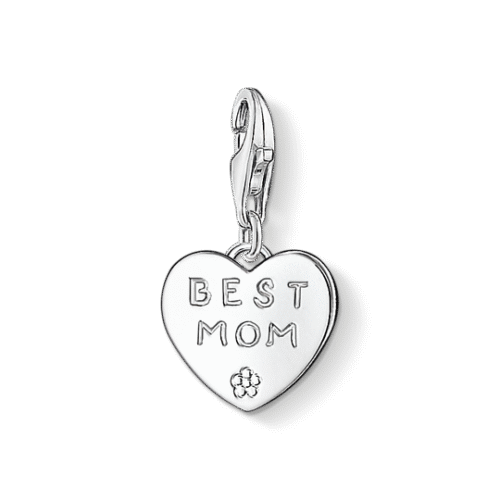 Thomas Sabo - Charm/anheng i sølv, hjerte Best Mom
