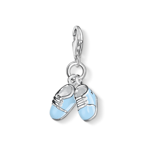 Thomas Sabo - Charm/anheng i sølv, blå babysko