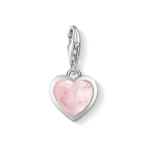 Thomas Sabo - Charm/anheng i sølv, rosa hjerte