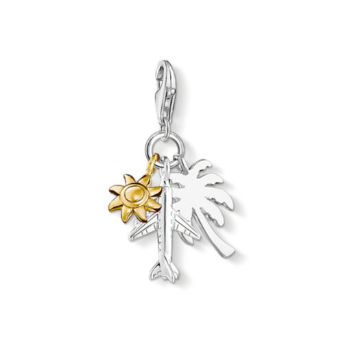 Thomas Sabo - Charm/anheng i sølv, palme, fly og sol