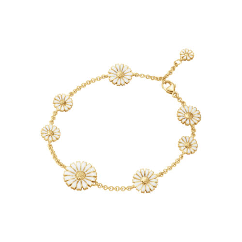 Georg Jensen - Daisy armbånd i forgylt sølv