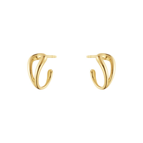 Georg Jensen - Mercy swirl øreringer i 18k gult gull