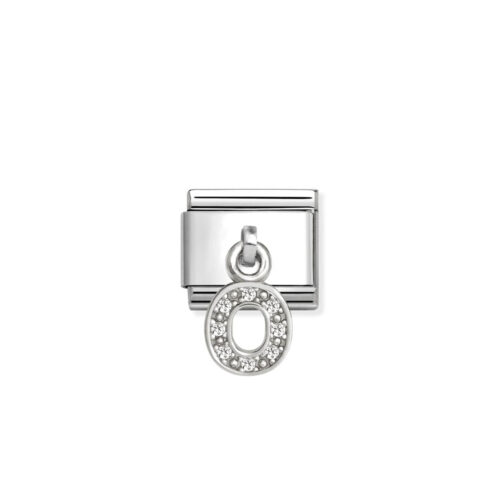 Nomination - Composable Classic CHARMS LETTERS CZ steel and 925 sterling silver (15_O)