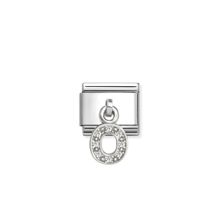 Nomination - Composable Classic CHARMS LETTERS CZ steel and 925 sterling silver (15_O)