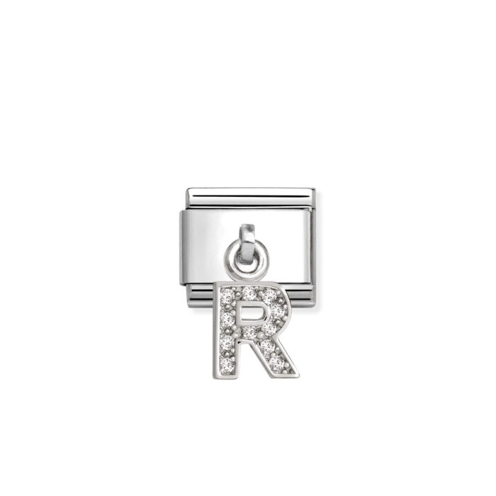 Nomination - Composable Classic CHARMS LETTERS CZ steel and 925 sterling silver (18_R)
