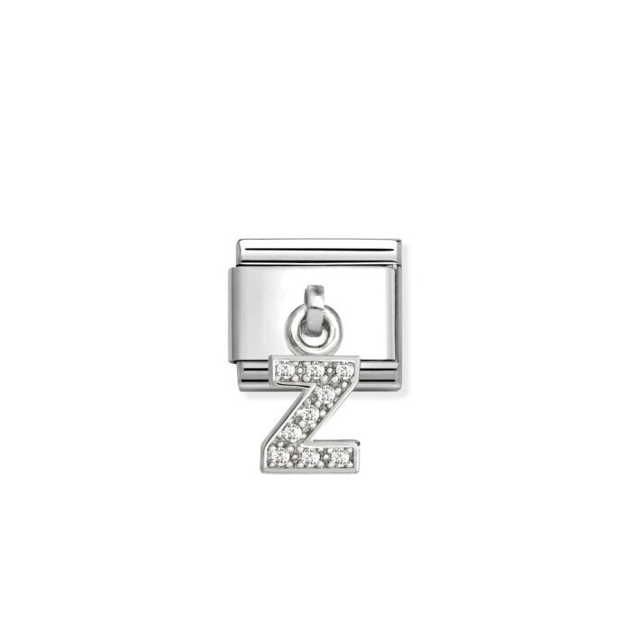 Nomination - Composable Classic CHARMS LETTERS CZ steel and 925 sterling silver (26_Z)