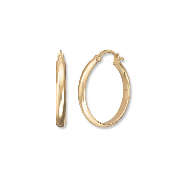 GoldByFrisenberg - Øreringer/croler i gult gull -14K/585
