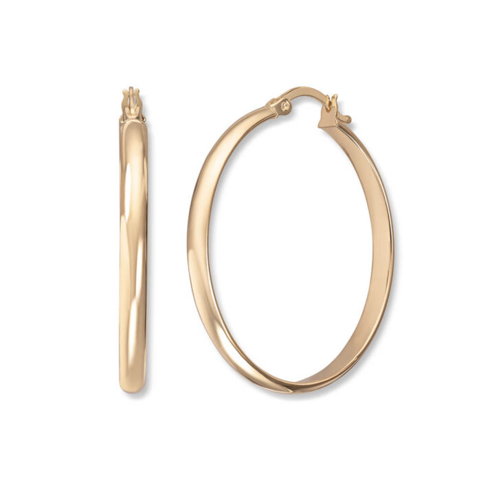 Gold By Frisenberg - Øreringer/croler i gult gull -14K/585