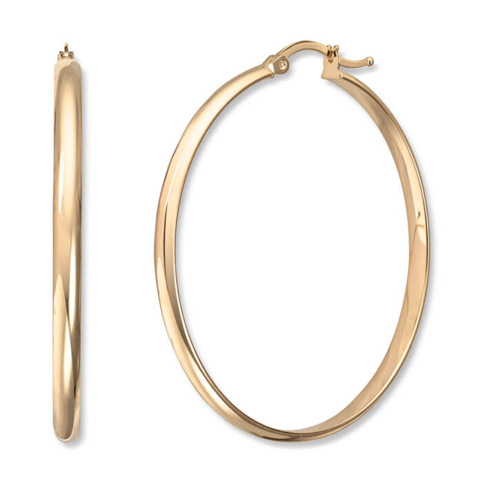 Gold By Frisenberg - Øreringer/croler i gult gull -14K/585