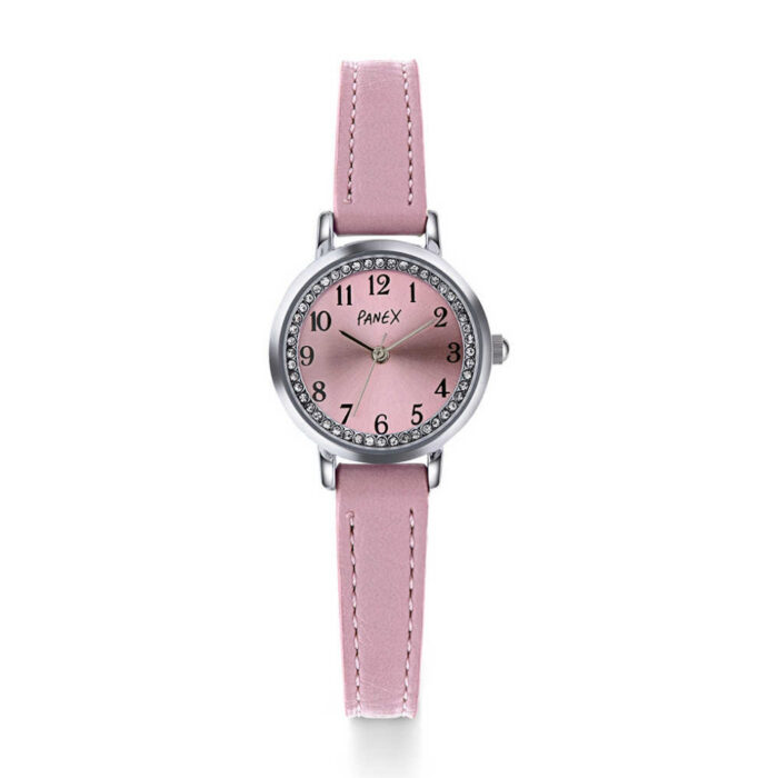 Panex - Barneklokke til jente med rosa rem