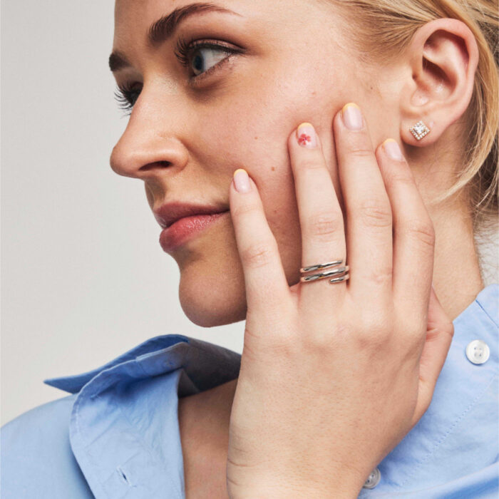Pan Jewelry Trend - Spiral Elegance ring i rhodinert sølv - Bilde 2