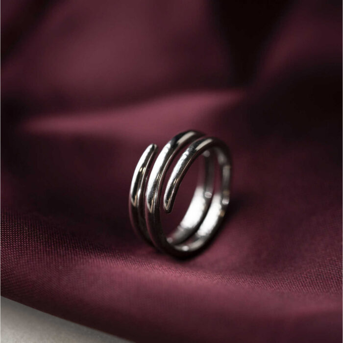 Pan Jewelry Trend - Spiral Elegance ring i rhodinert sølv - Bilde 3