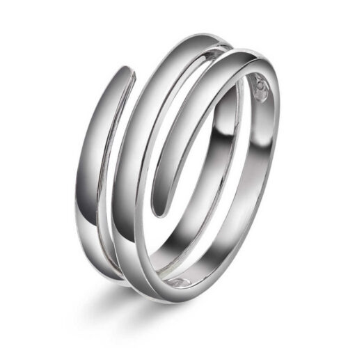 Pan Jewelry Trend - Spiral Elegance ring i rhodinert sølv