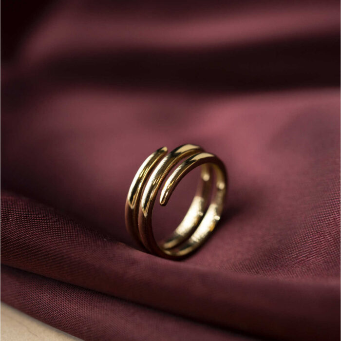 Pan Jewelry Trend - Spiral Elegance ring i forgylt sølv - Bilde 2
