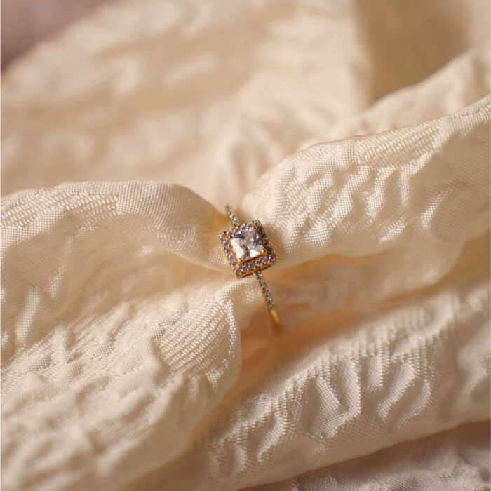 Pan Jewelry Classic - Luxe ring i forgylt sølv med zirkonia - Bilde 3
