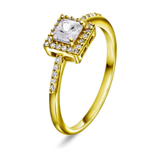 Pan Jewelry Classic - Luxe ring i forgylt sølv med zirkonia