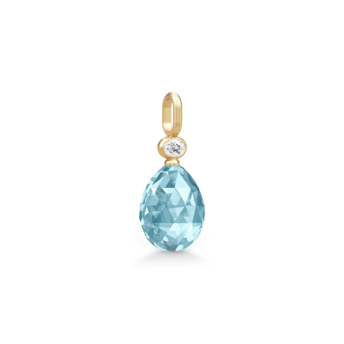 Julie Sandlau - Ofelia anheng i 22k forgylt sølv - Ice Blue - Bilde 4