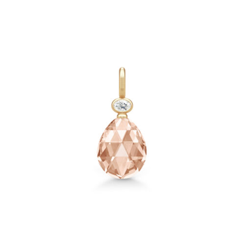 Julie Sandlau - Ofelia anheng i 22k forgylt sølv - Peach Morganite