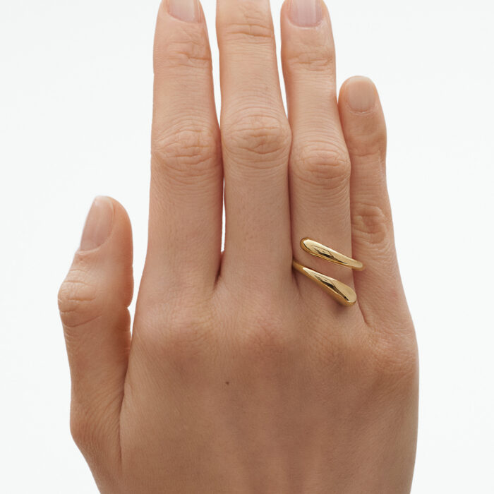 Georg Jensen - Mercy twist ring i 18k gult gull - Bilde 2