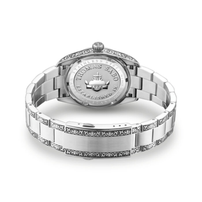 Thomas Sabo - Rebel At Heart, Revive Dark Red klokke i stål, 36 mm - Bilde 2