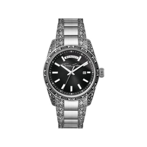 Thomas Sabo - Rebel At Heart, Revive Black klokke i stål, 40 mm