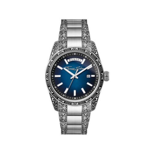 Thomas Sabo - Rebel At Heart, Revive Midnight Blue klokke i stål, 40 mm