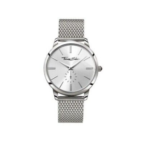 THOMAS SABO - Klokke - Diameter 42 mm - Sølvfarget stållenke med lysgrå skive