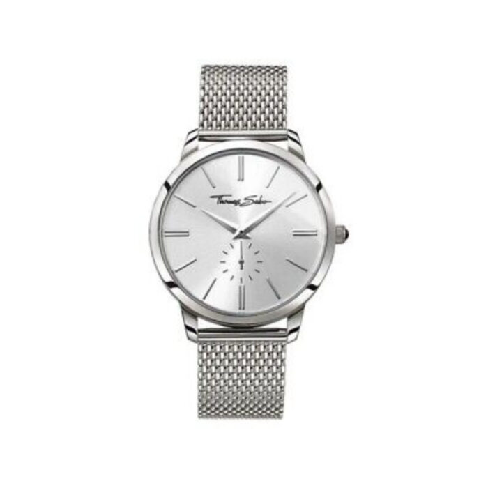 THOMAS SABO - Klokke - Diameter 42 mm - Sølvfarget stållenke med lysgrå skive