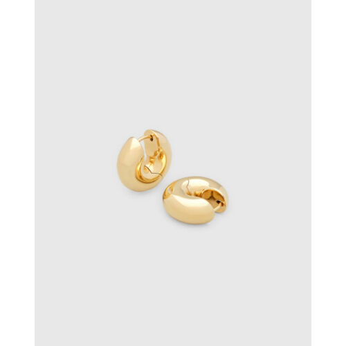 Tom Wood - Sphere Hoops i forgylt sølv