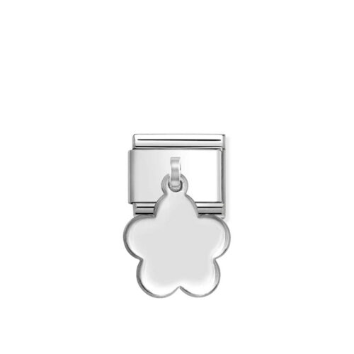 Nomination - Composable Classic CHARMS PLATES steel and 925 sterling silver (13_Flower pendant)