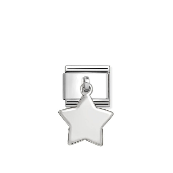 Nomination - Composable Classic CHARMS PLATES steel and 925 sterling silver (16_Star pendant)