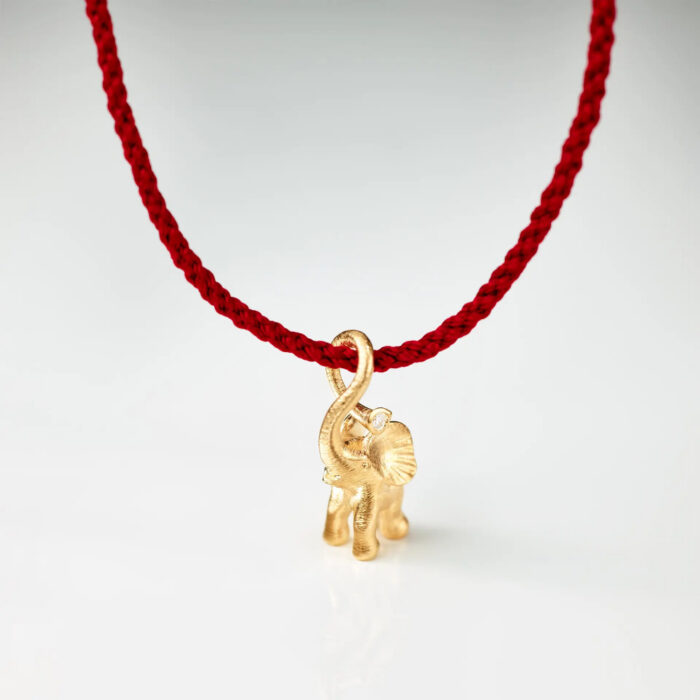 OLE LYNGGAARD COPENHAGEN - My little World Elephant Charm i gull med 0,01 ct diamant - Bilde 4