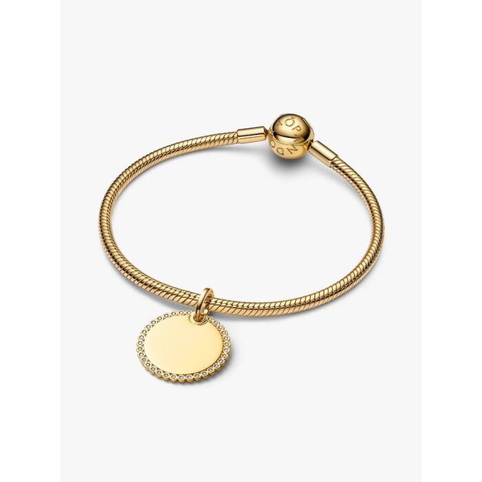 Pandora - Rund charm/anheng med graveringsfelt - Bilde 3