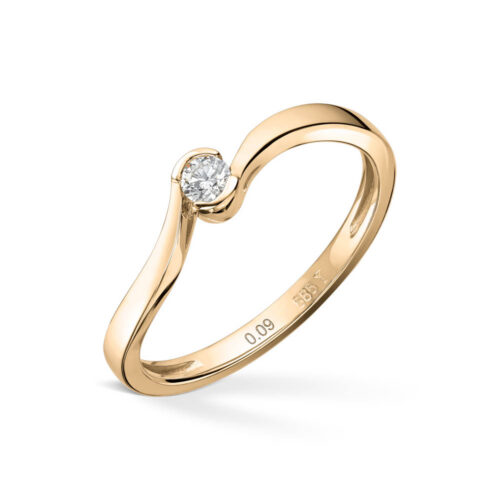 Diamonds by Frisenberg - Ring i gult gull med 0,09 ct diamant
